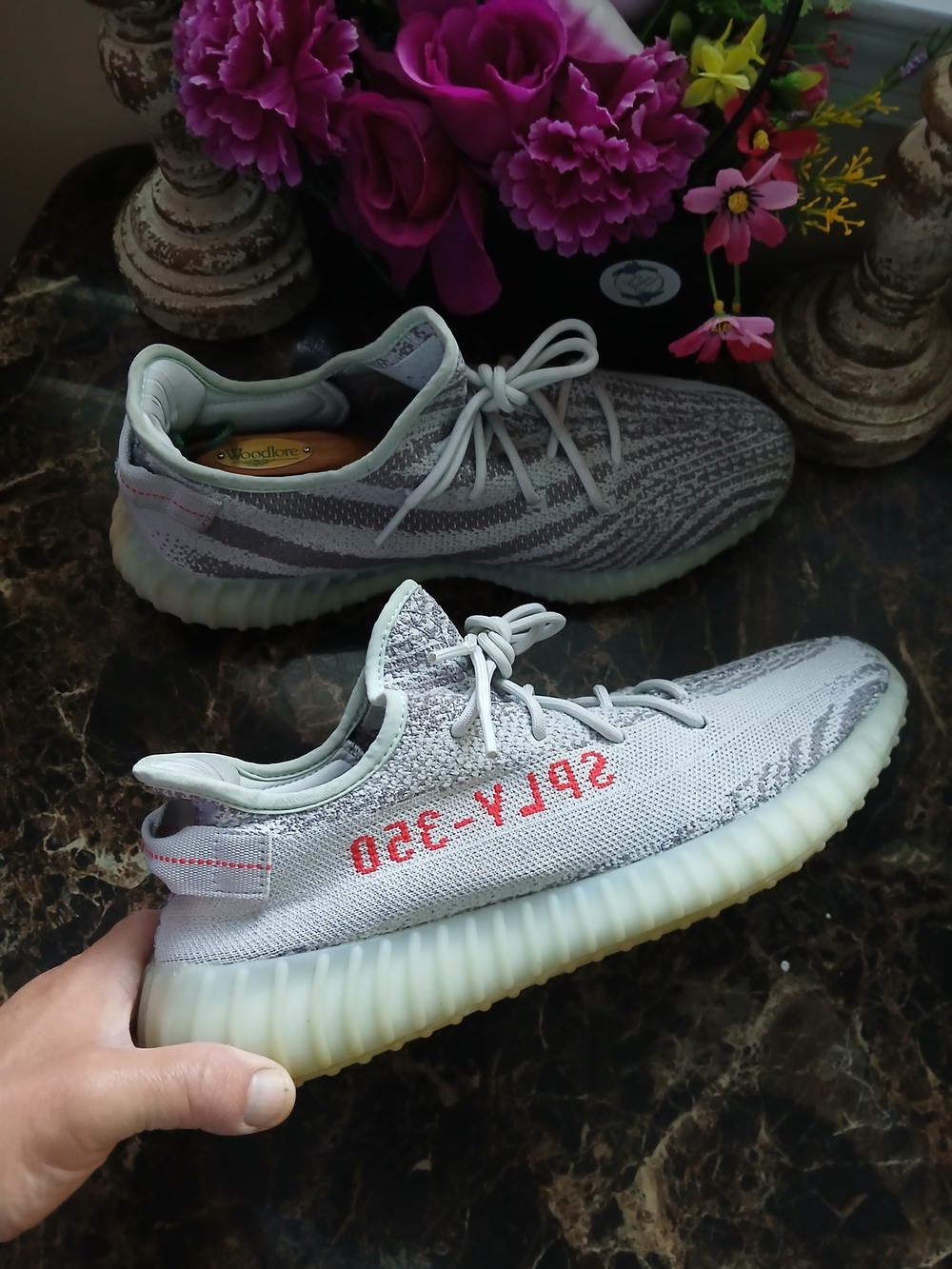 Yeezy Boost 350 V2 Blue Tint Comfort/Streetwear Shoes Size 13 for Men